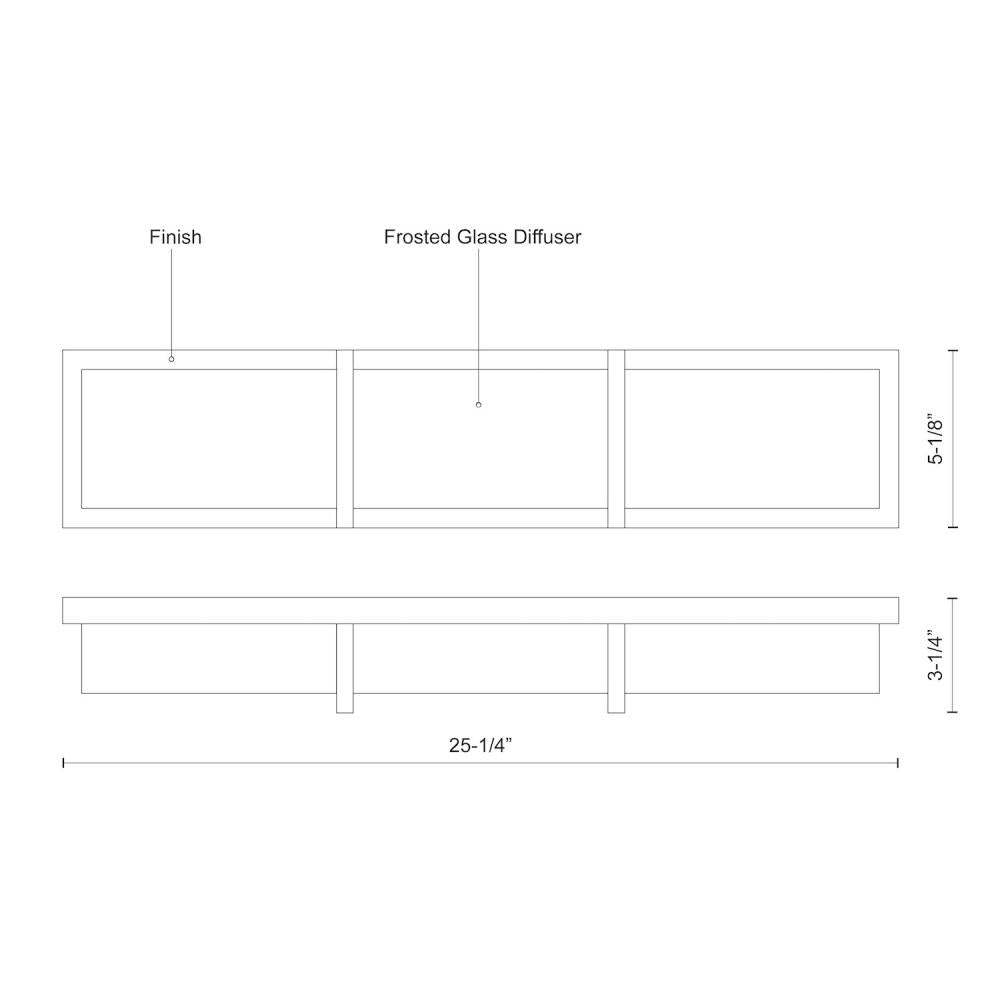 Watford 25-in Chrome LED Vanity