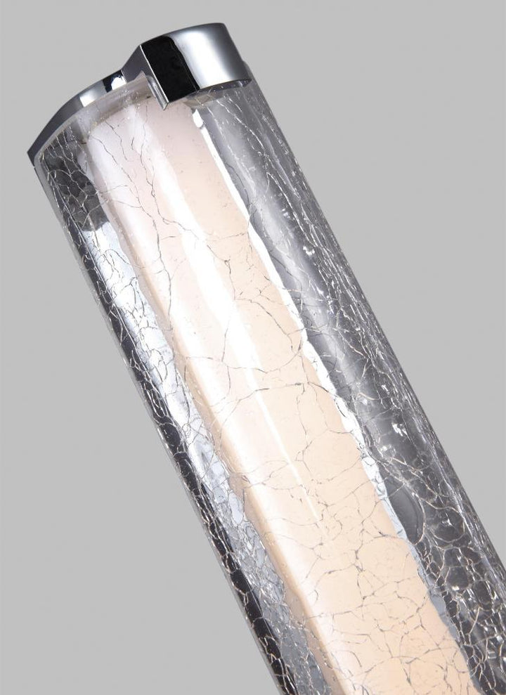 Cutler 24" Crackle Glass LED Vanity