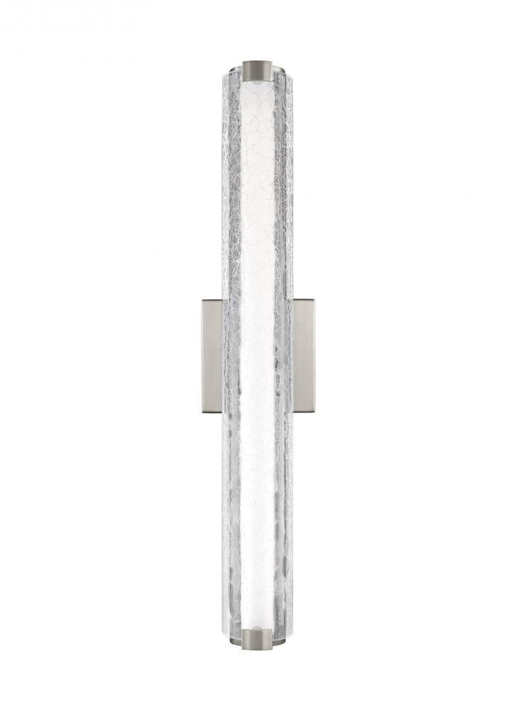 Cutler 24" Crackle Glass LED Vanity