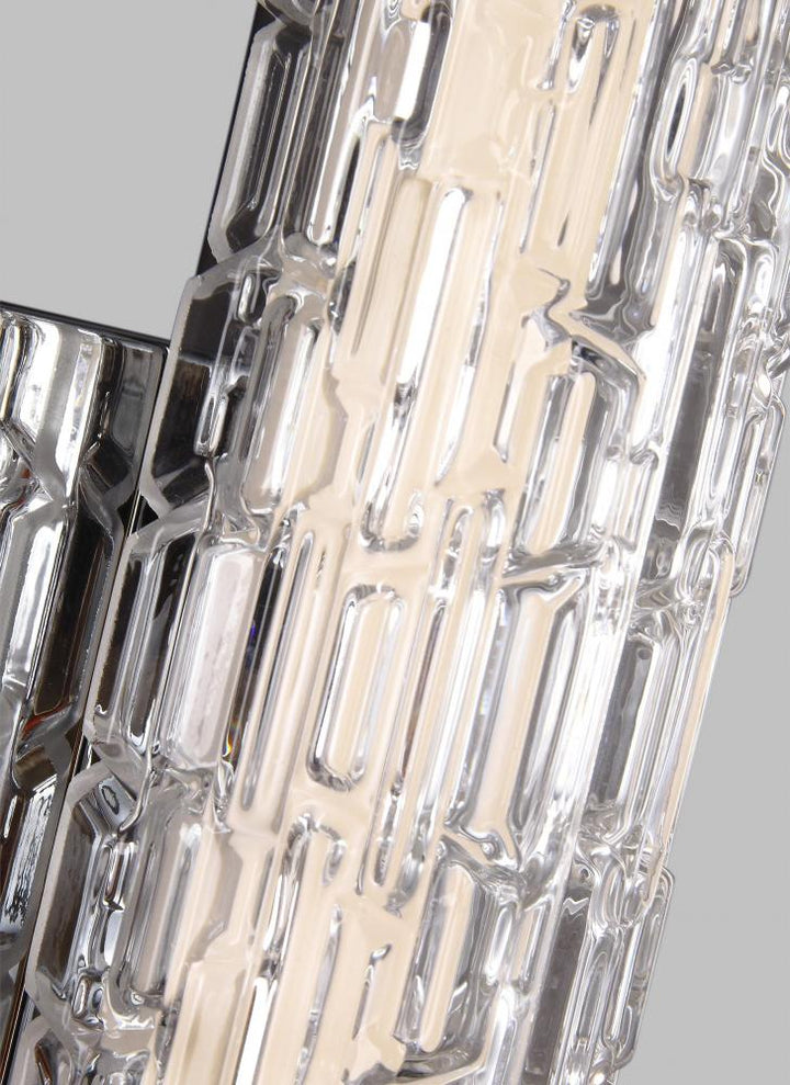 Cutler 24" Staggered Glass LED Vanity