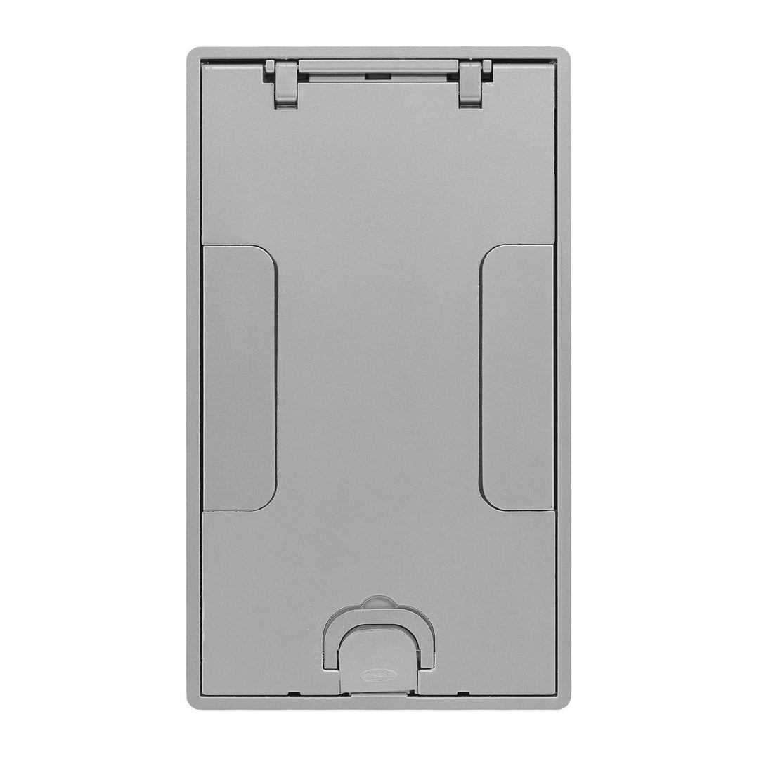 2/4G TILE CVR, FLUSH, ALUMINUM POWDER