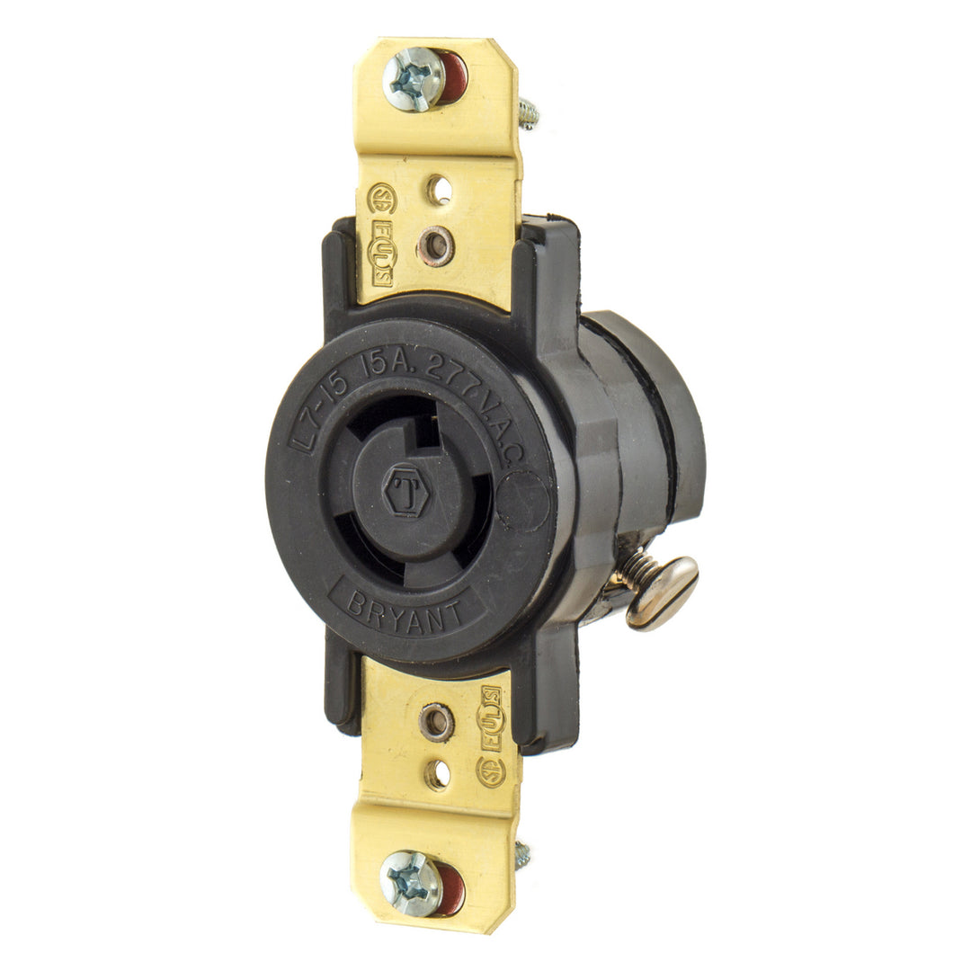 LKG RCPT, 15A 277V, L7-15R, W/CVR