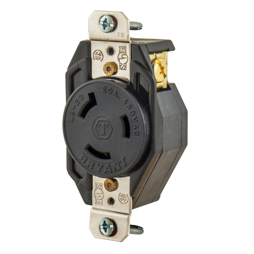 LKG RCPT, 20A 125V, L5-20R, BK