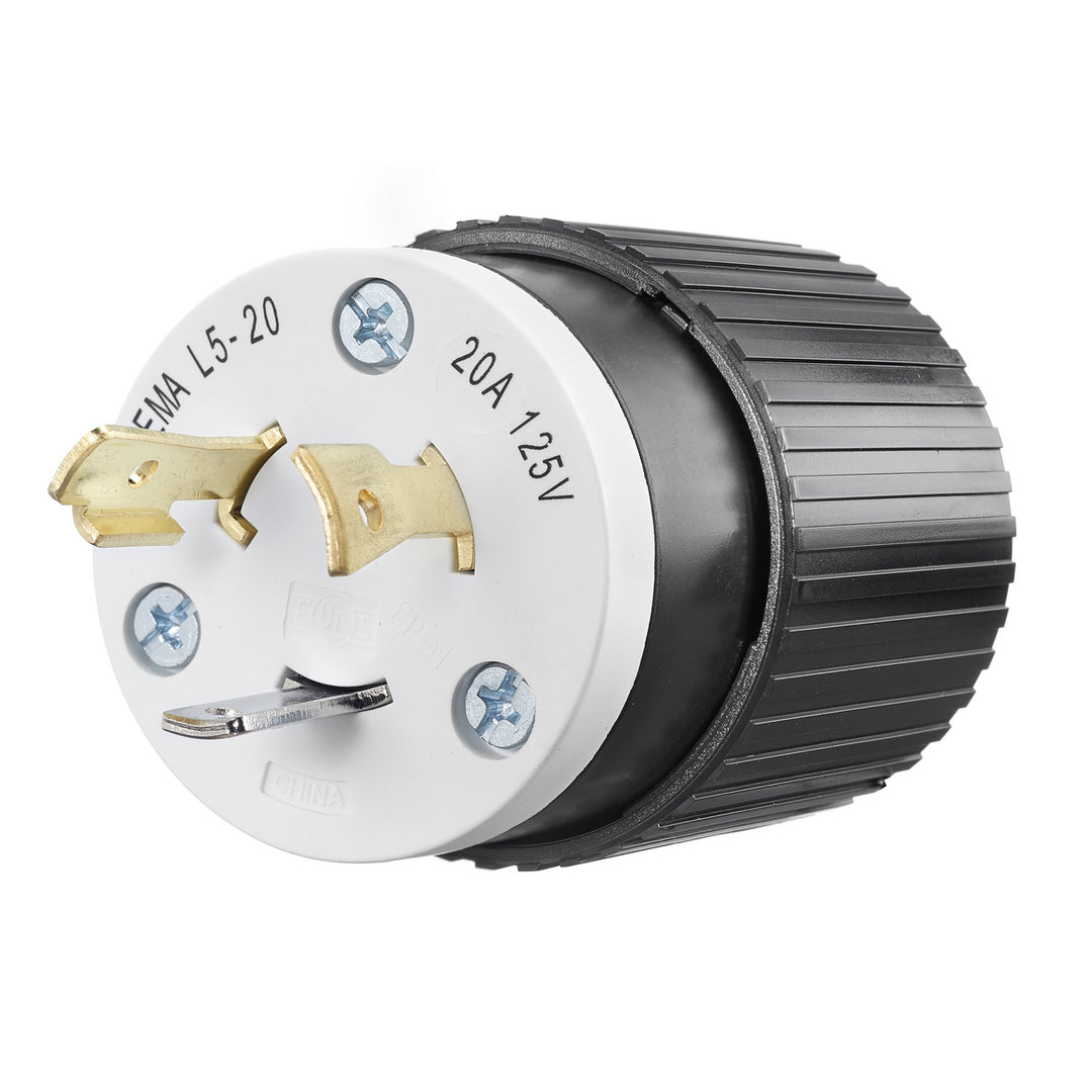LKG PLUG, 20A 125V, L5-20P, B/W, CN