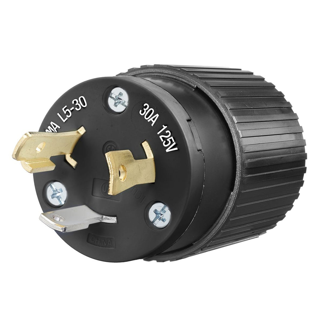 LKG PLUG, 30A 125V, L5-30P, BK