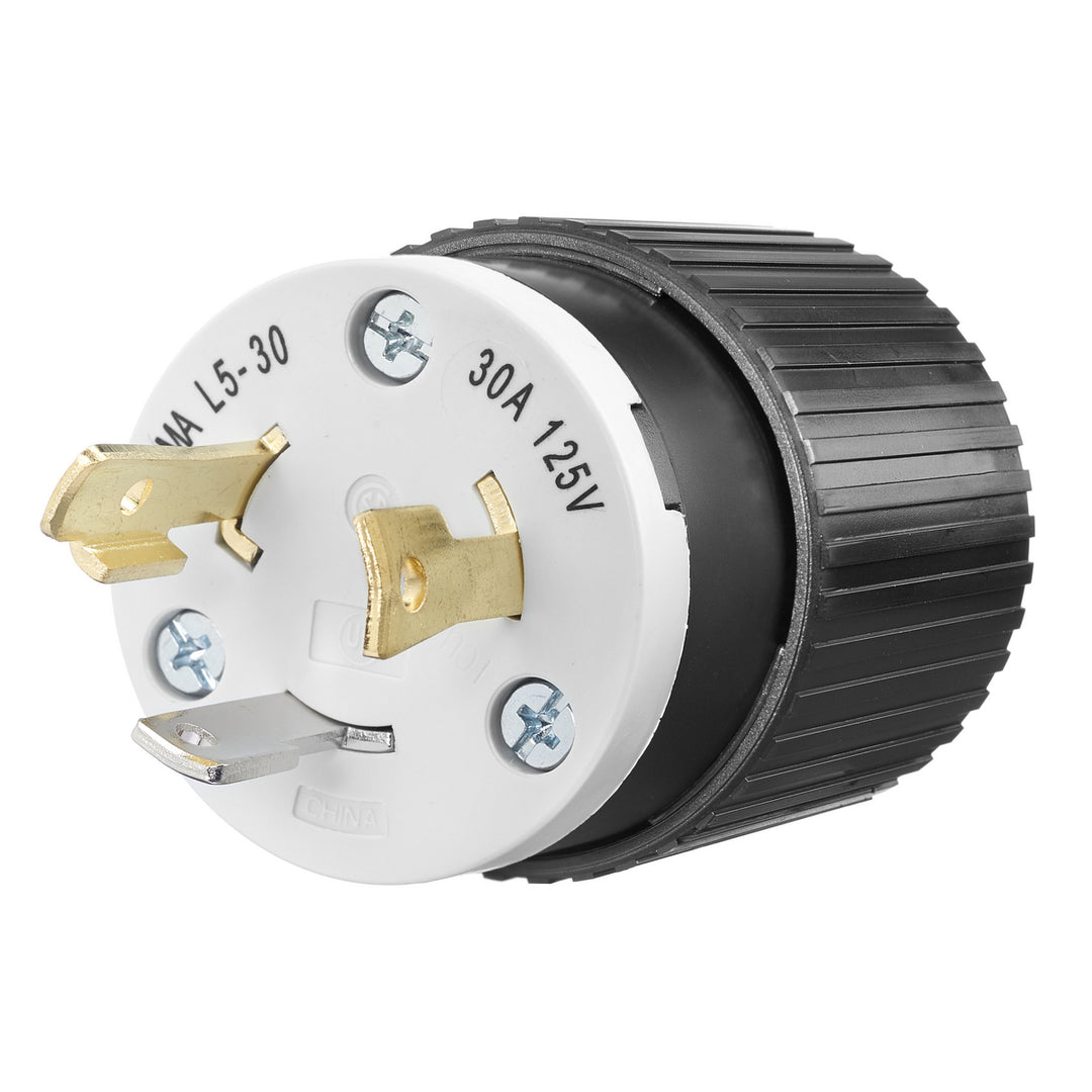 LKG PLUG, 30A 125V, L5-30P, B/W