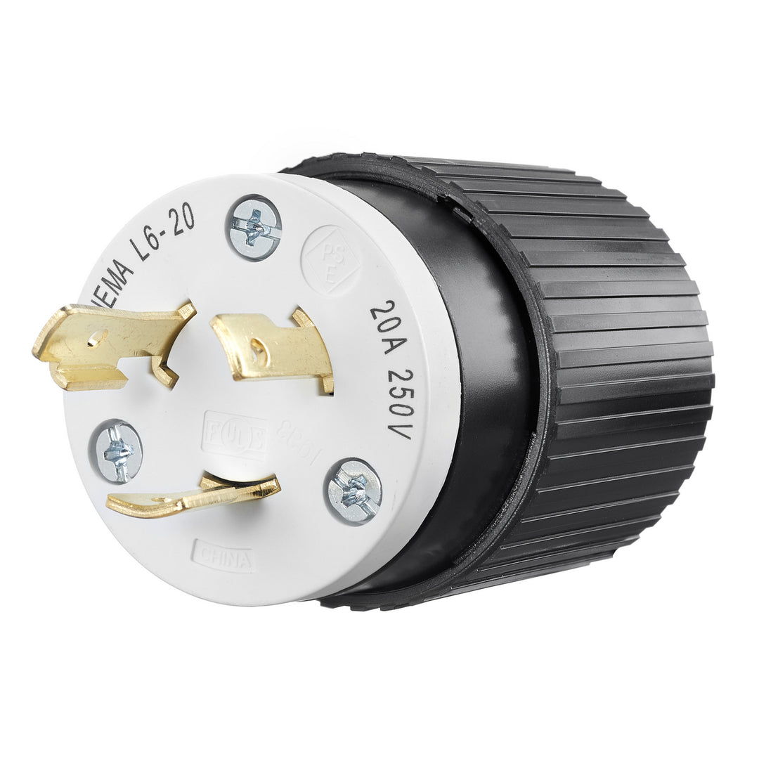 LKG PLUG, 20A 250V, L6-20P, B/W, CN