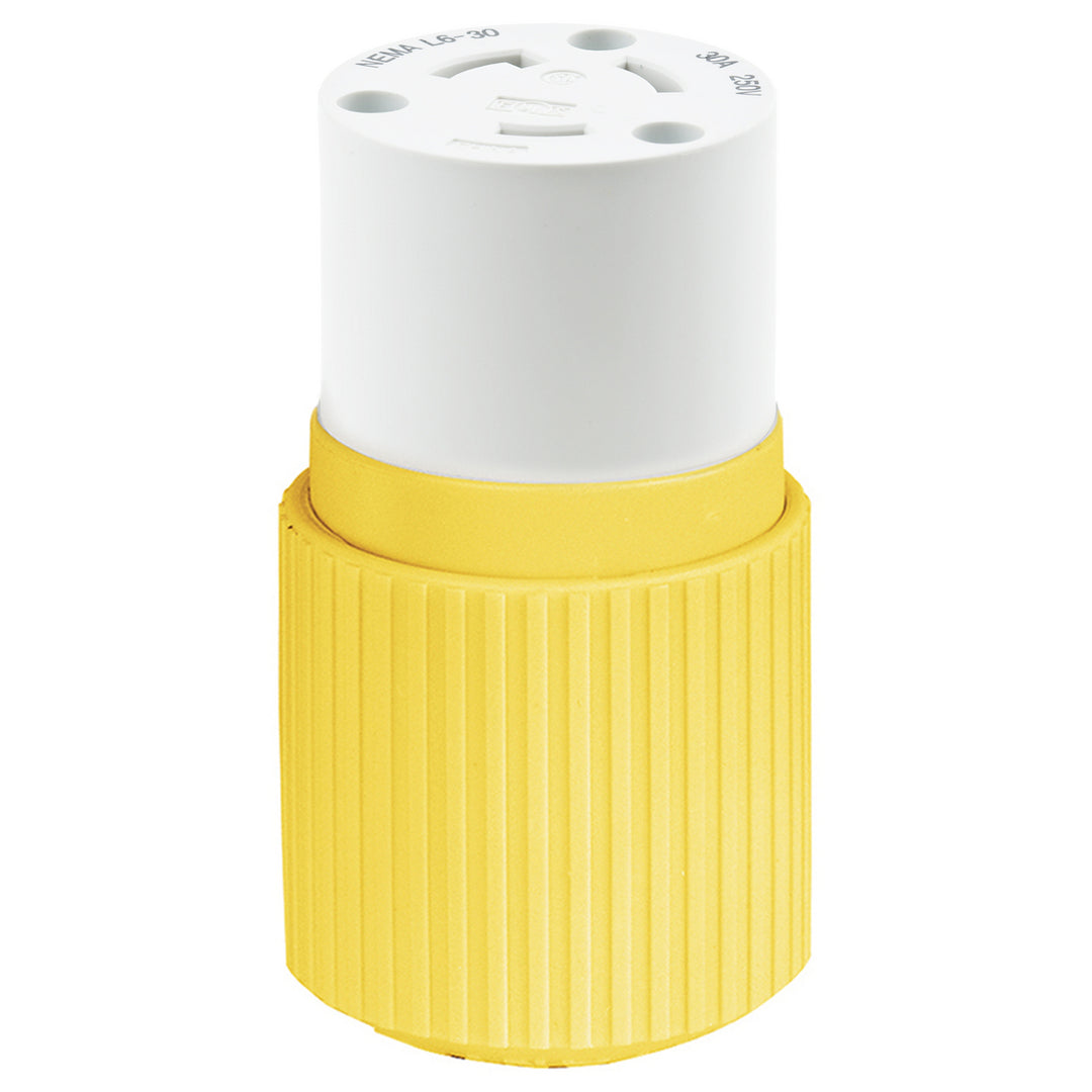 LKG CONN, CM, 30A 250V, L6-30R, YL