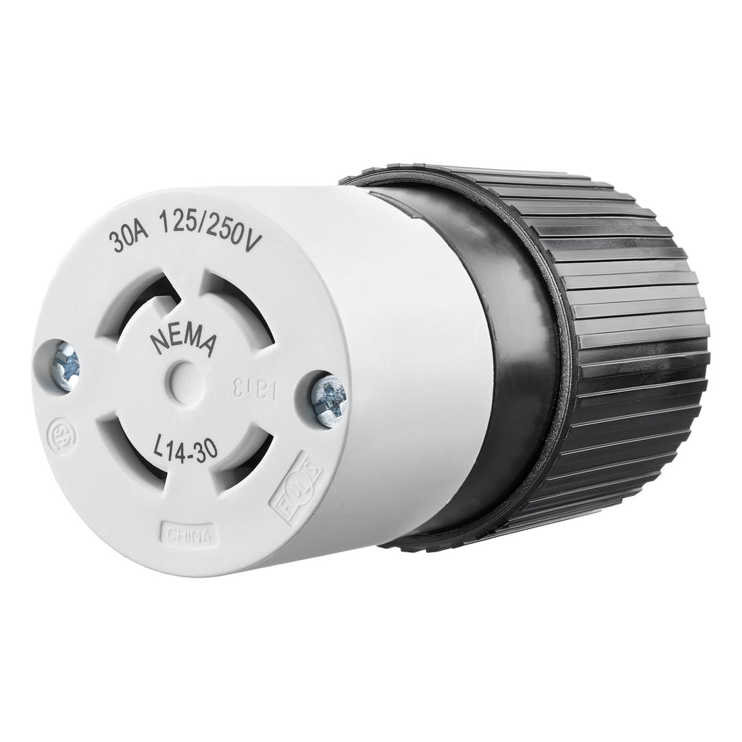LKG CONN, 30A 125/250V, L14-30R,B/W
