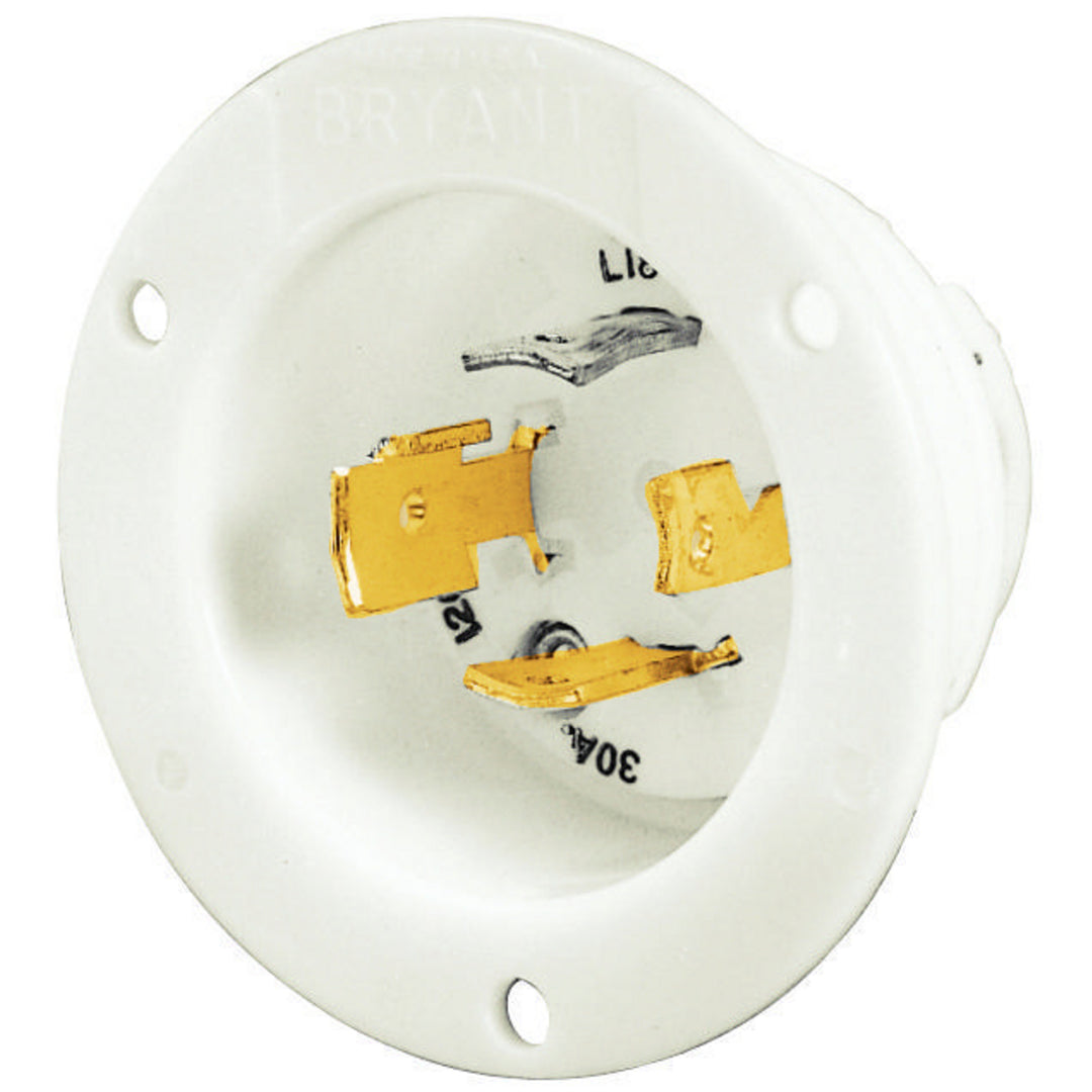LKG FLG-INLT, 30A 120/208V, L18-30P,WH