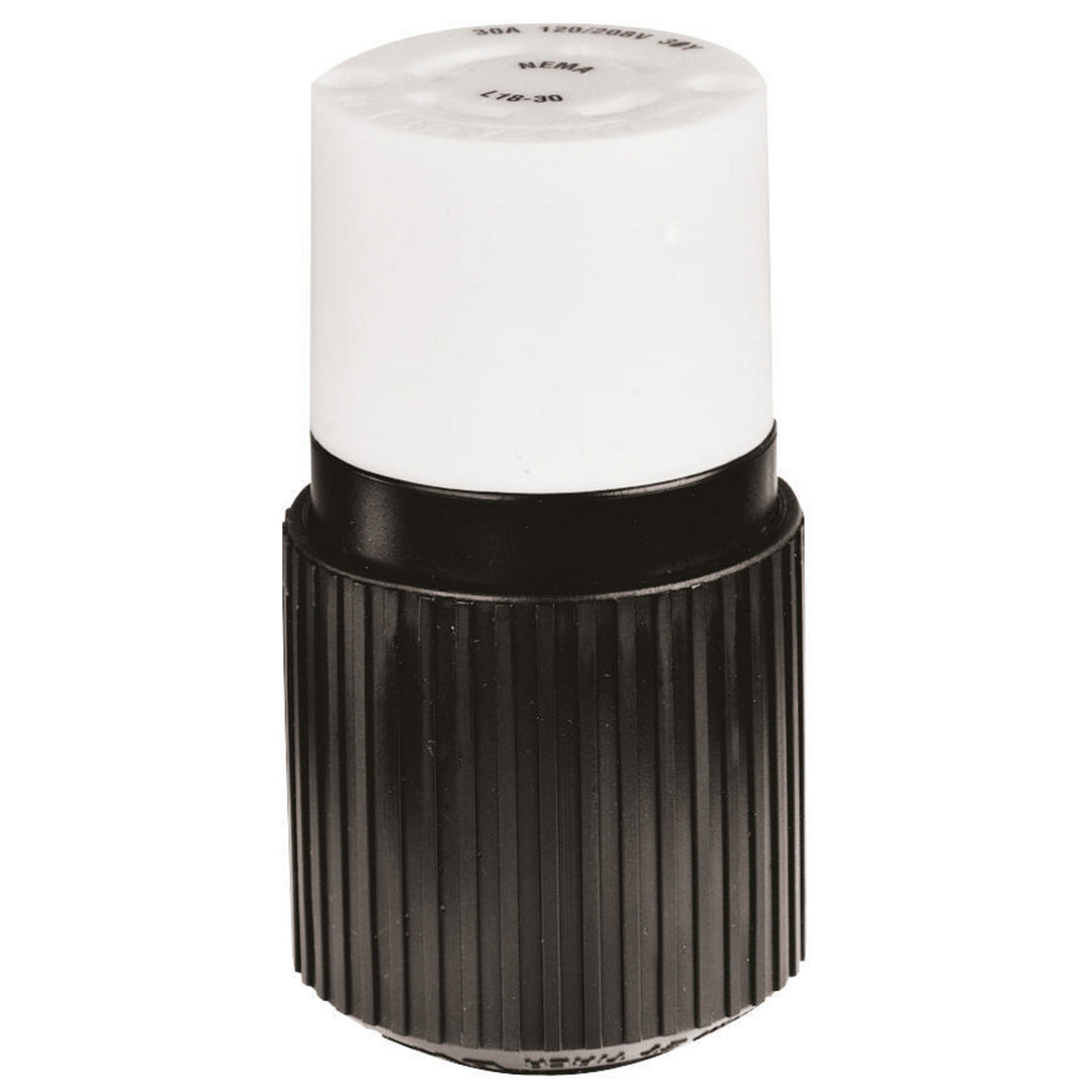 LKG CONN, 30A 120/208V, L18-30R,B/W