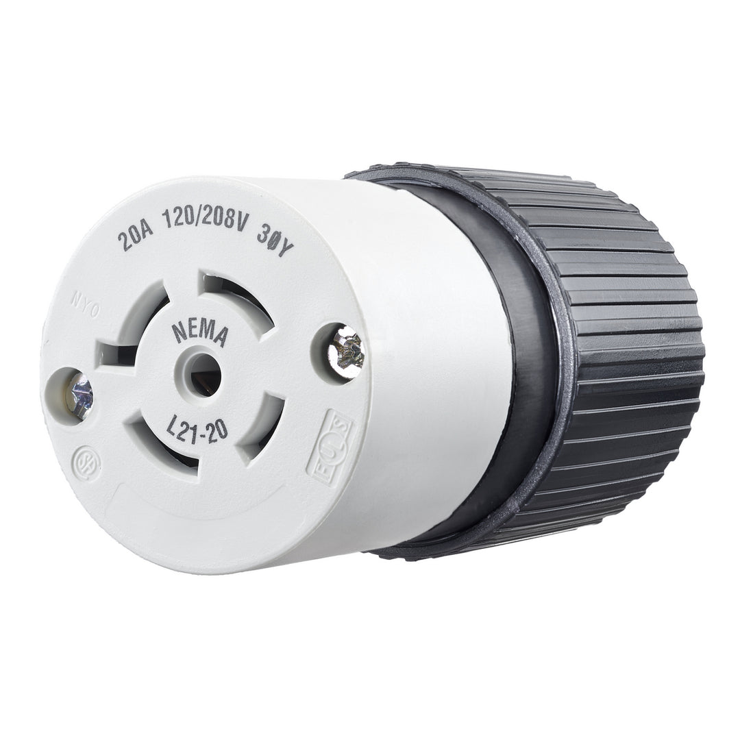 LKG CONN, 20A 120/208V, L21-20R,B/W