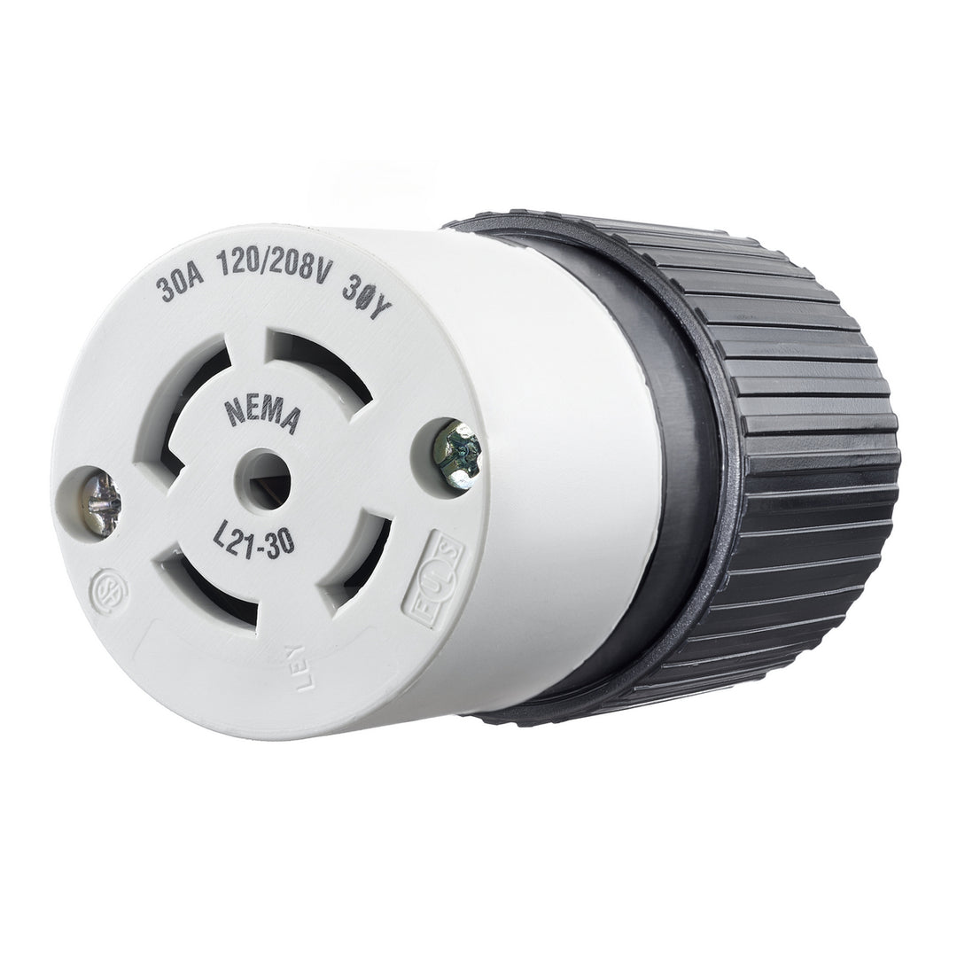 LKG CONN, 30A 120/208V, L21-30R,B/W, CN