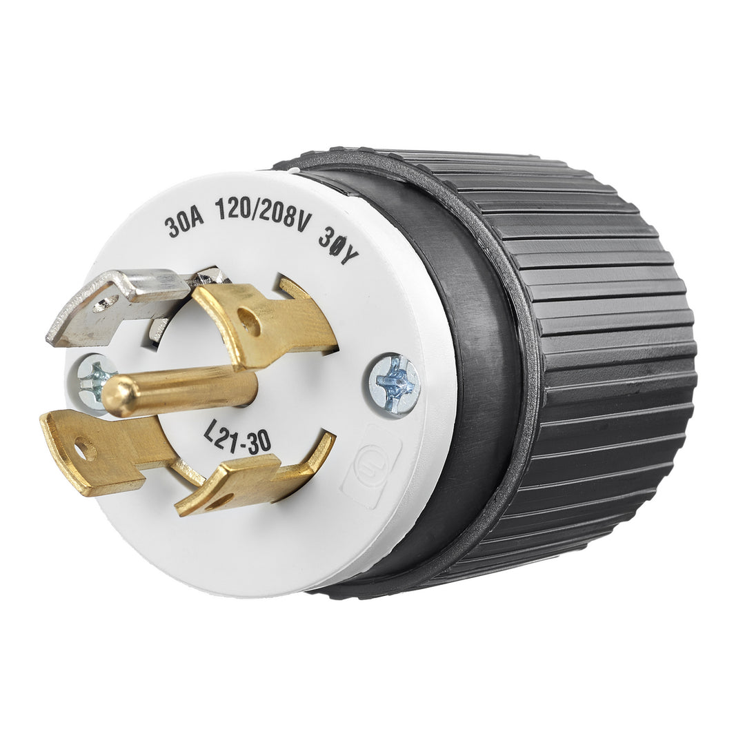 LKG PLUG, 30A 120/208V, L21-30P,B/W, CN