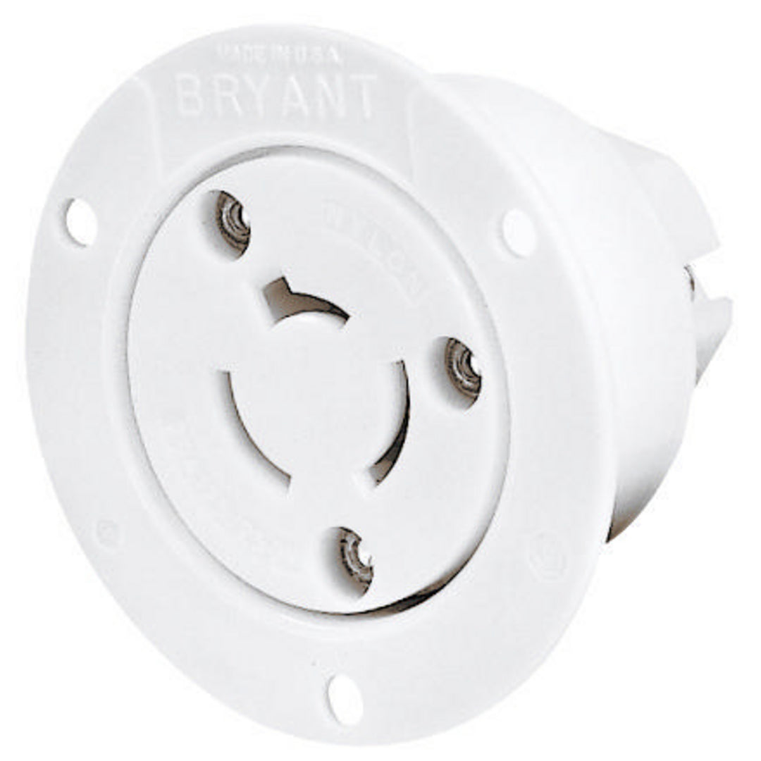 LKG FLG-RCPT, 20A 250V, 2P3W, BK