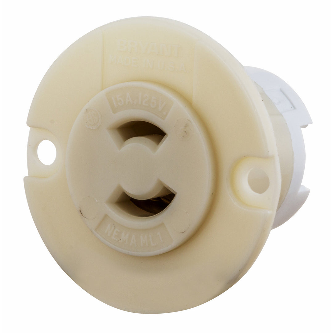 LKG FLG-RCPT, MIDGET, 15A 125V, ML-1R