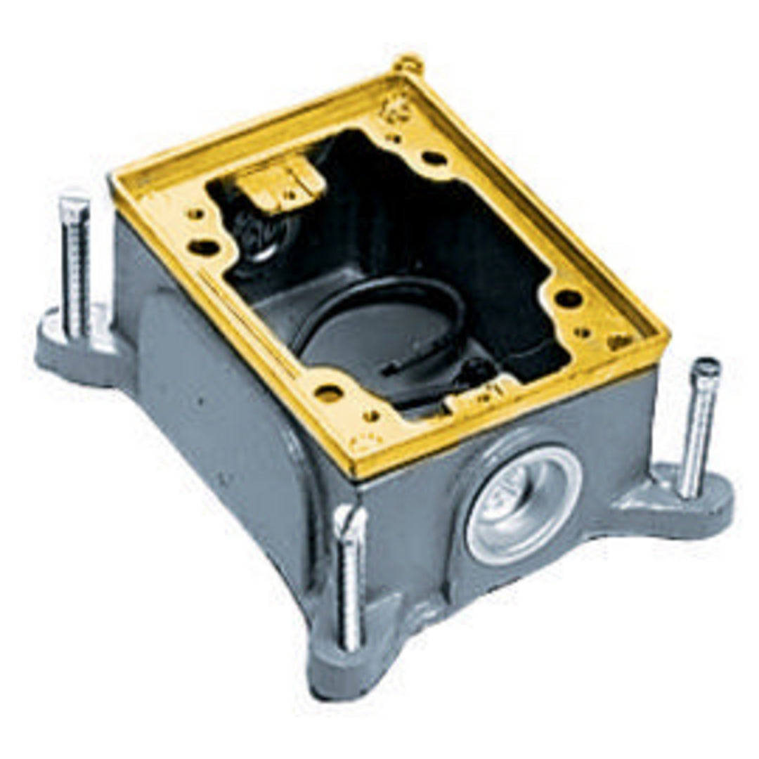 1G RECT CAST FB,SHAL,SEMI ADJ,BRS (MS90)