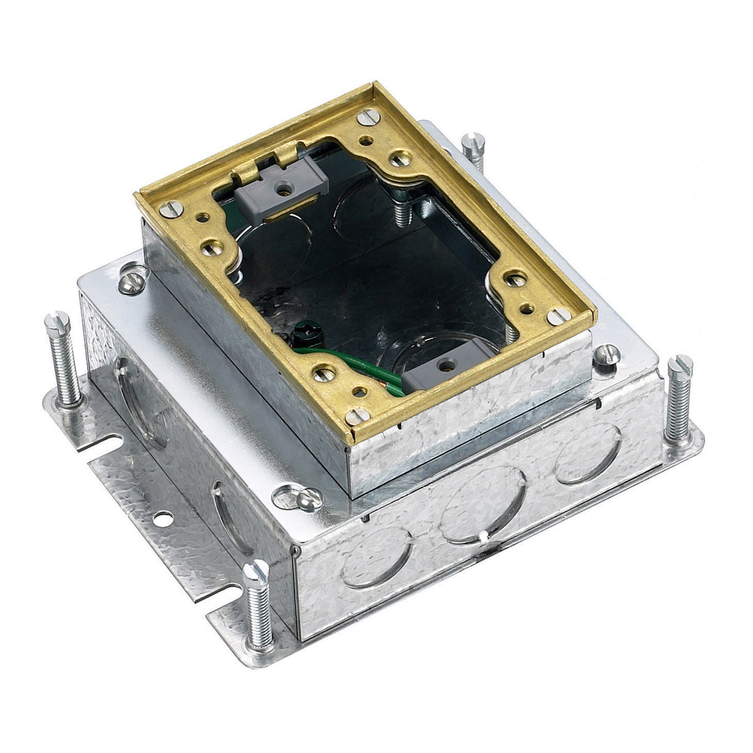 1G RECT STL FB,SHAL,FULL ADJ,BRS (MS90)