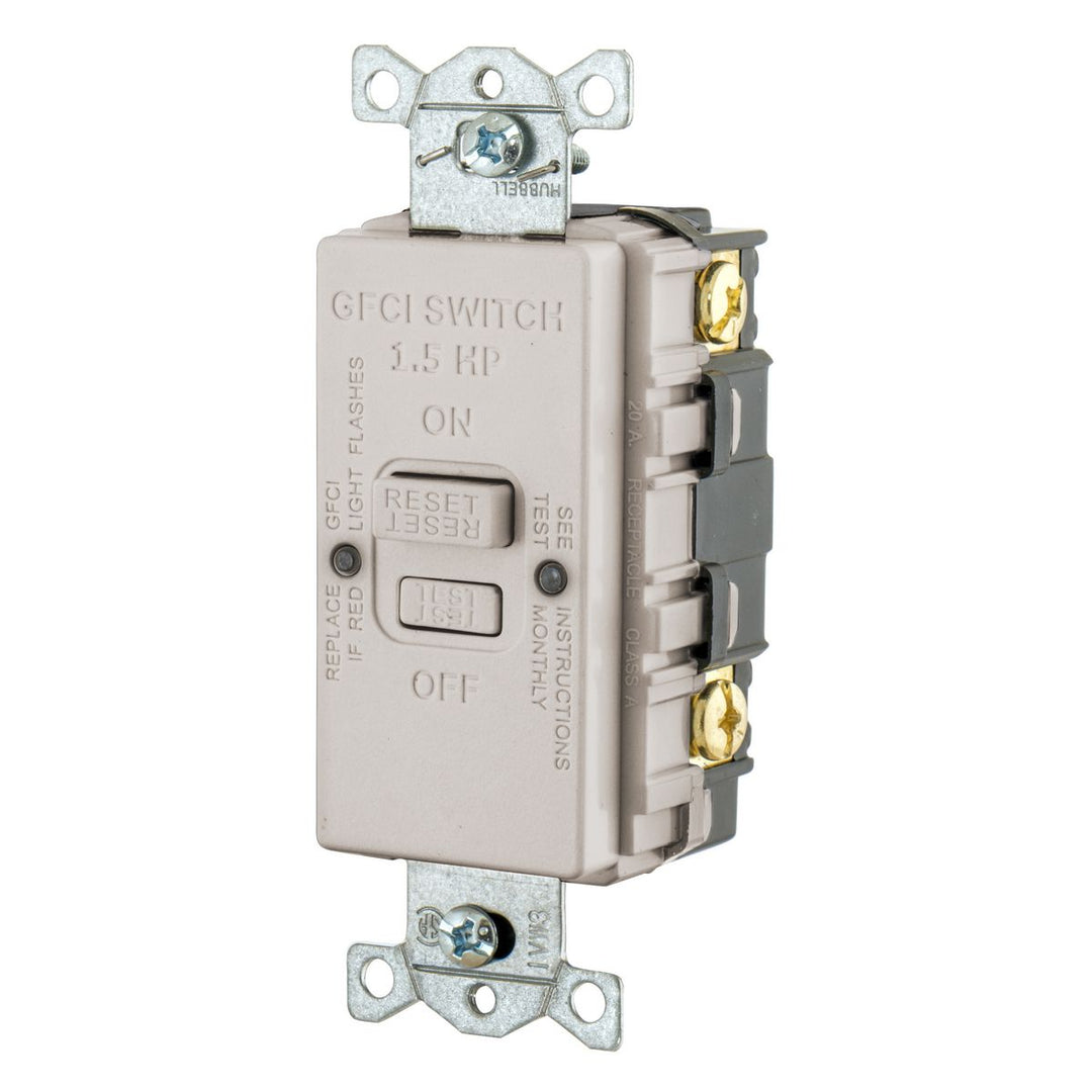 20A 125V BLANK FACE GFCI HP LT ALMOND