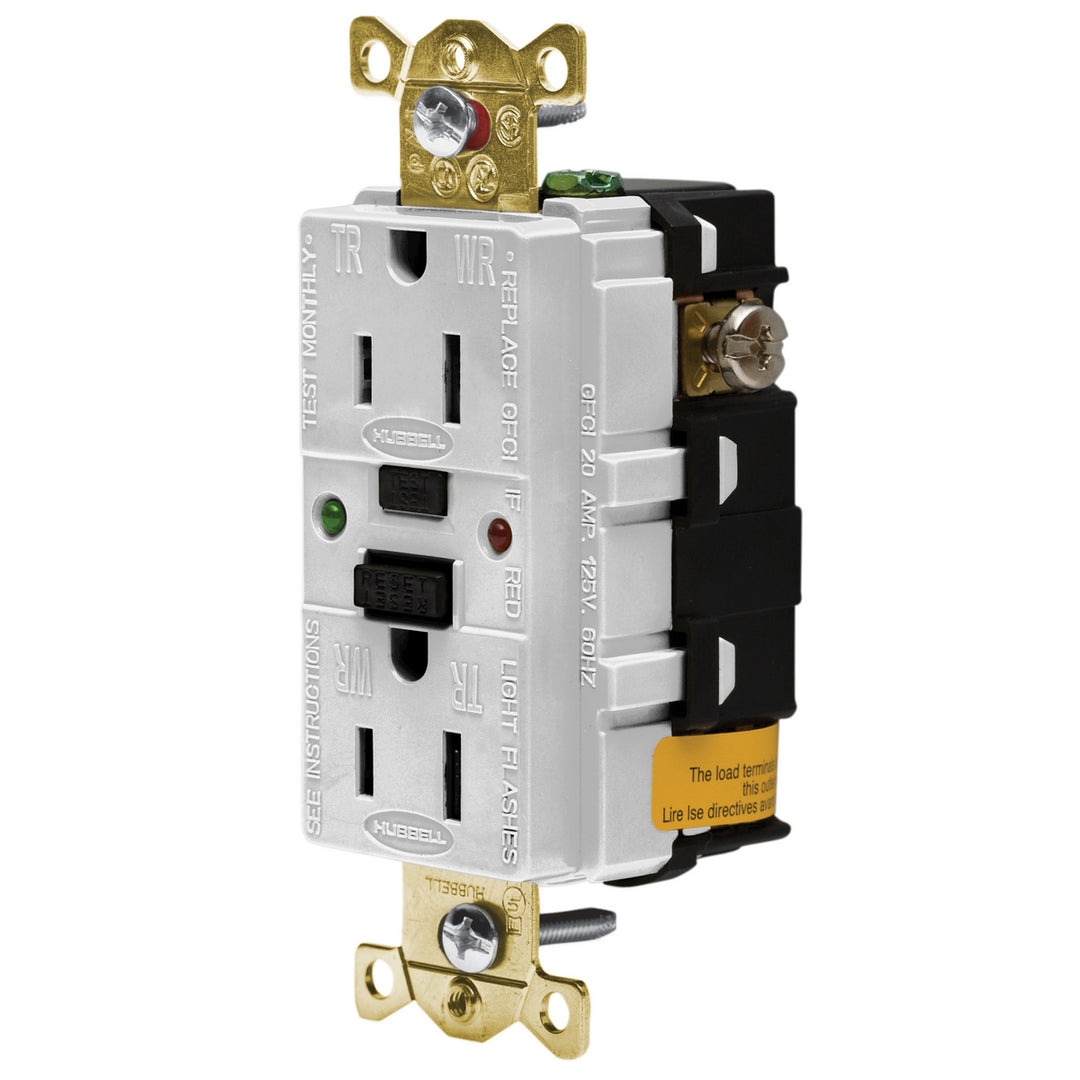 15A 125V IND TAMPER ST GFCI, WHIT (MS90)