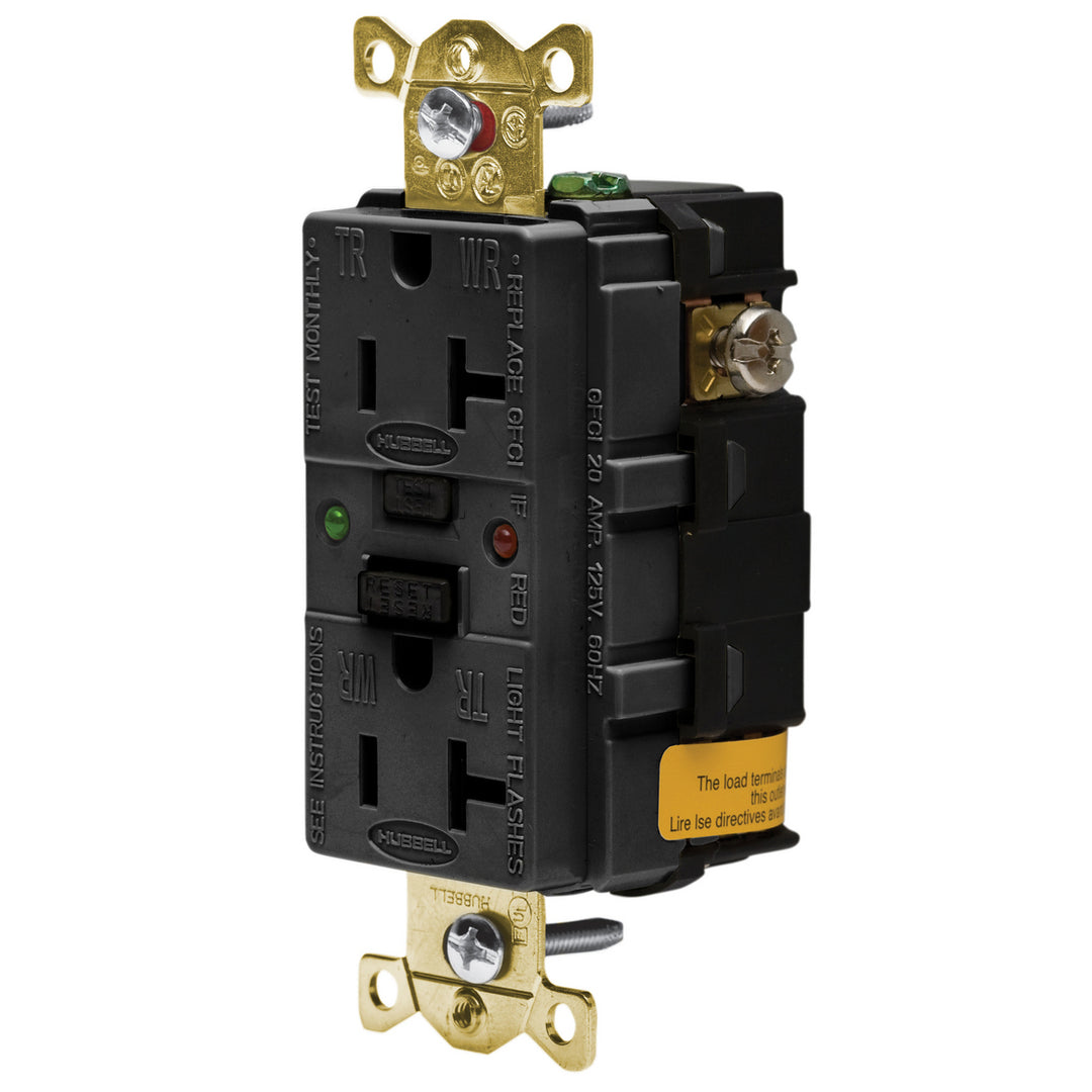 20A 125V IND TAMPER ST GFCI, BLAC (MS90)