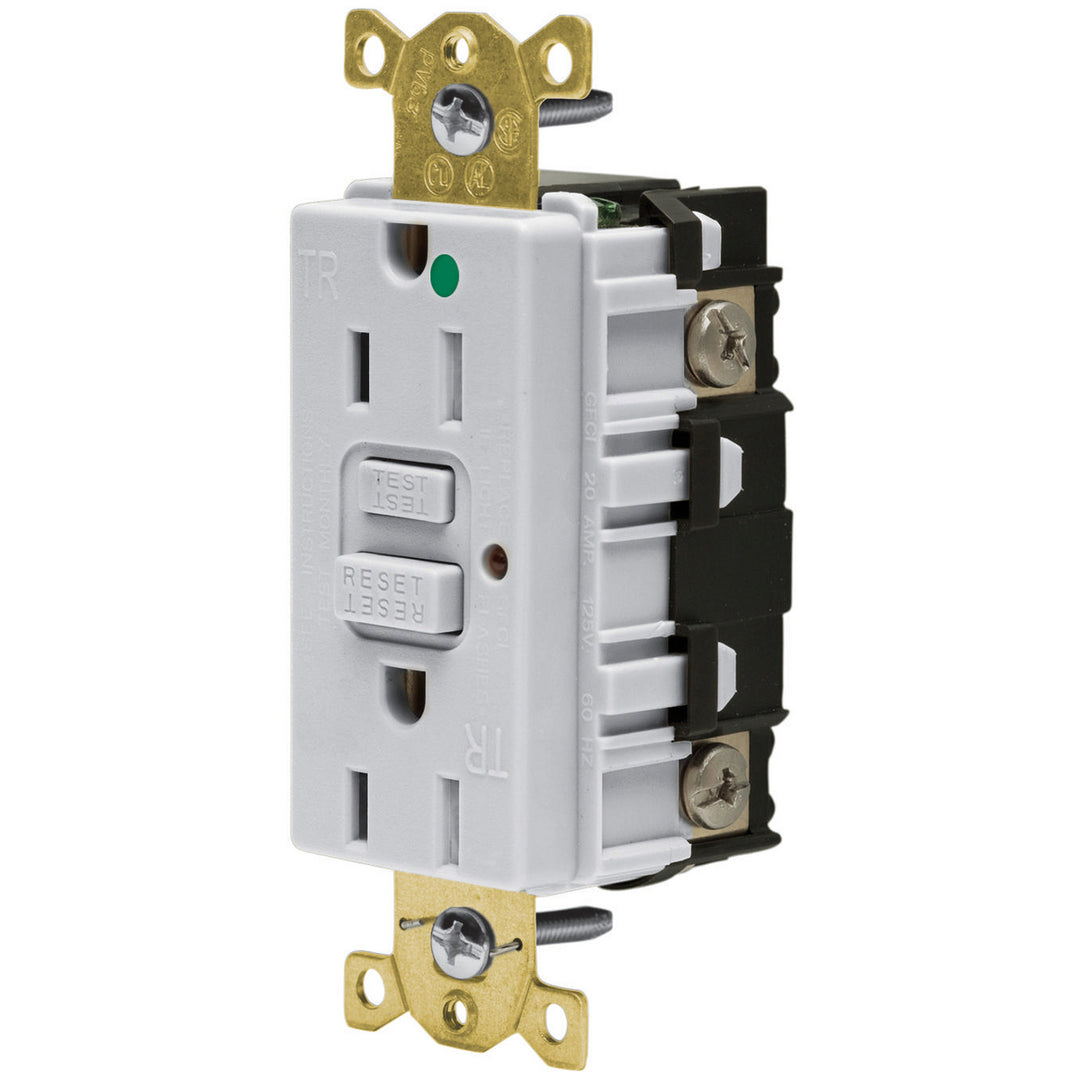 15A 125V HOSPITAL TAMPER GFCI, OW (MS90)