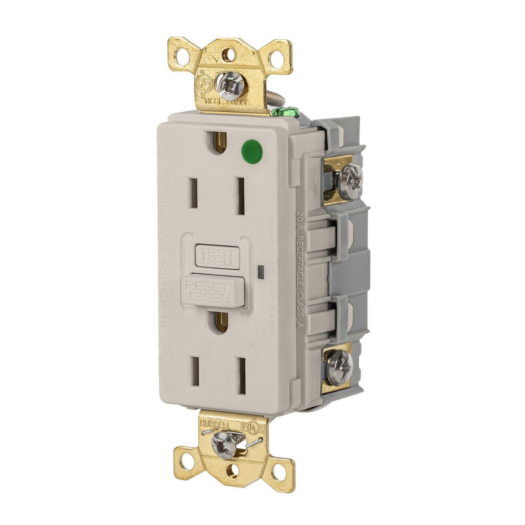 15A 125VAC COMM HG GFR LIGHT ALMOND