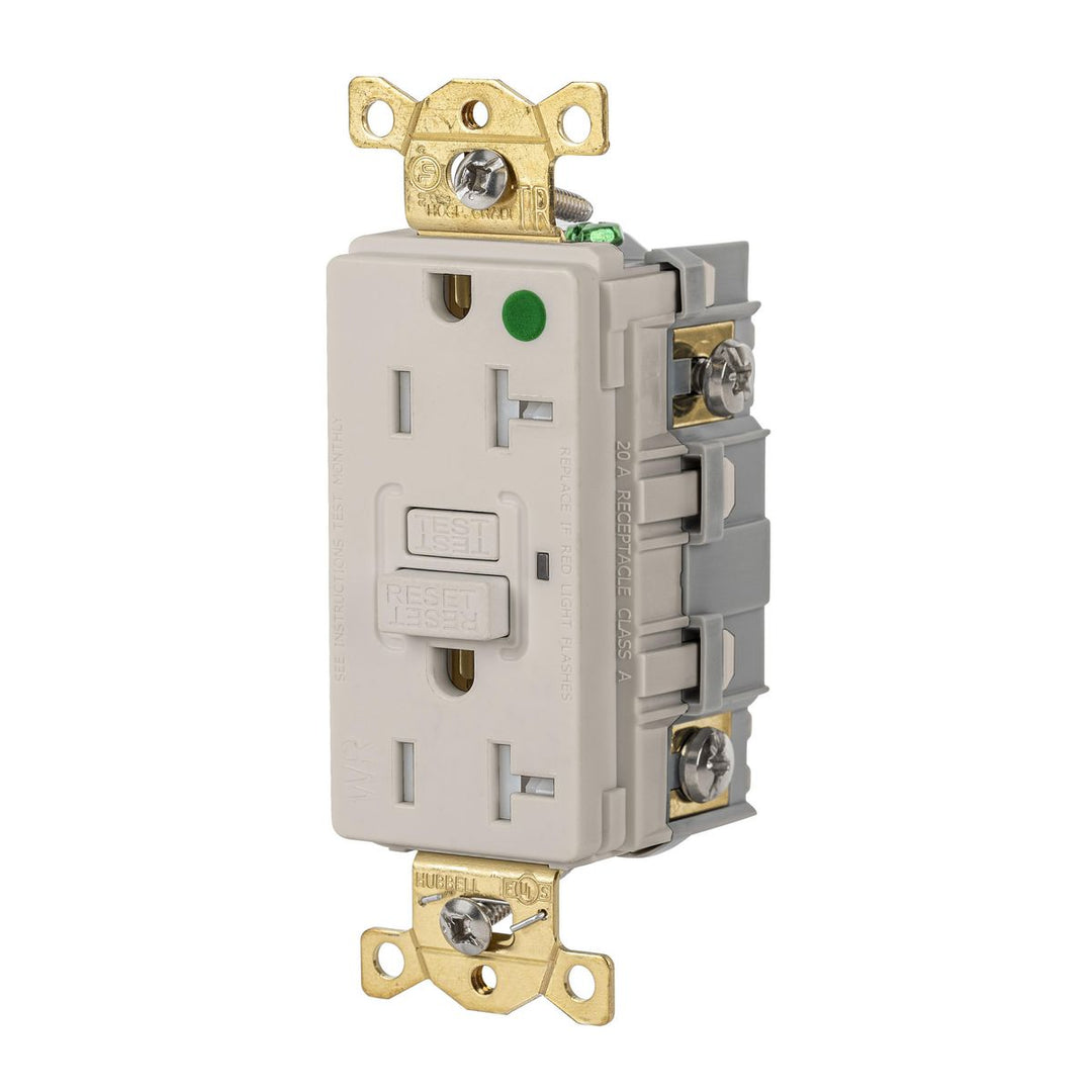 20A 125VAC COMM HG TRWR GFR LIGHT ALMOND