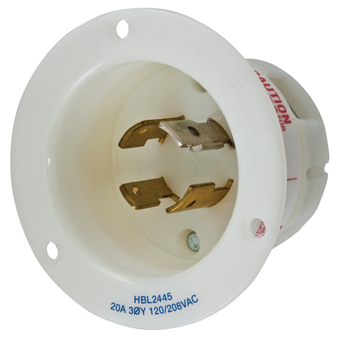 LKG FLG-INLT, 20A 120/208V, L18-20P, WH