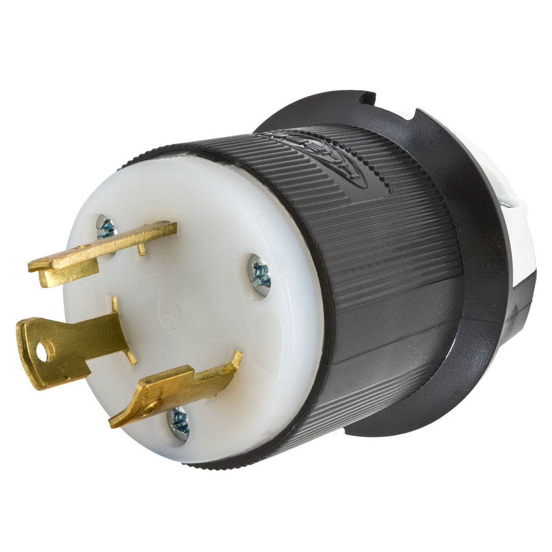 LKG PLUG, 30A 240V L-N, L25-30P, B/W