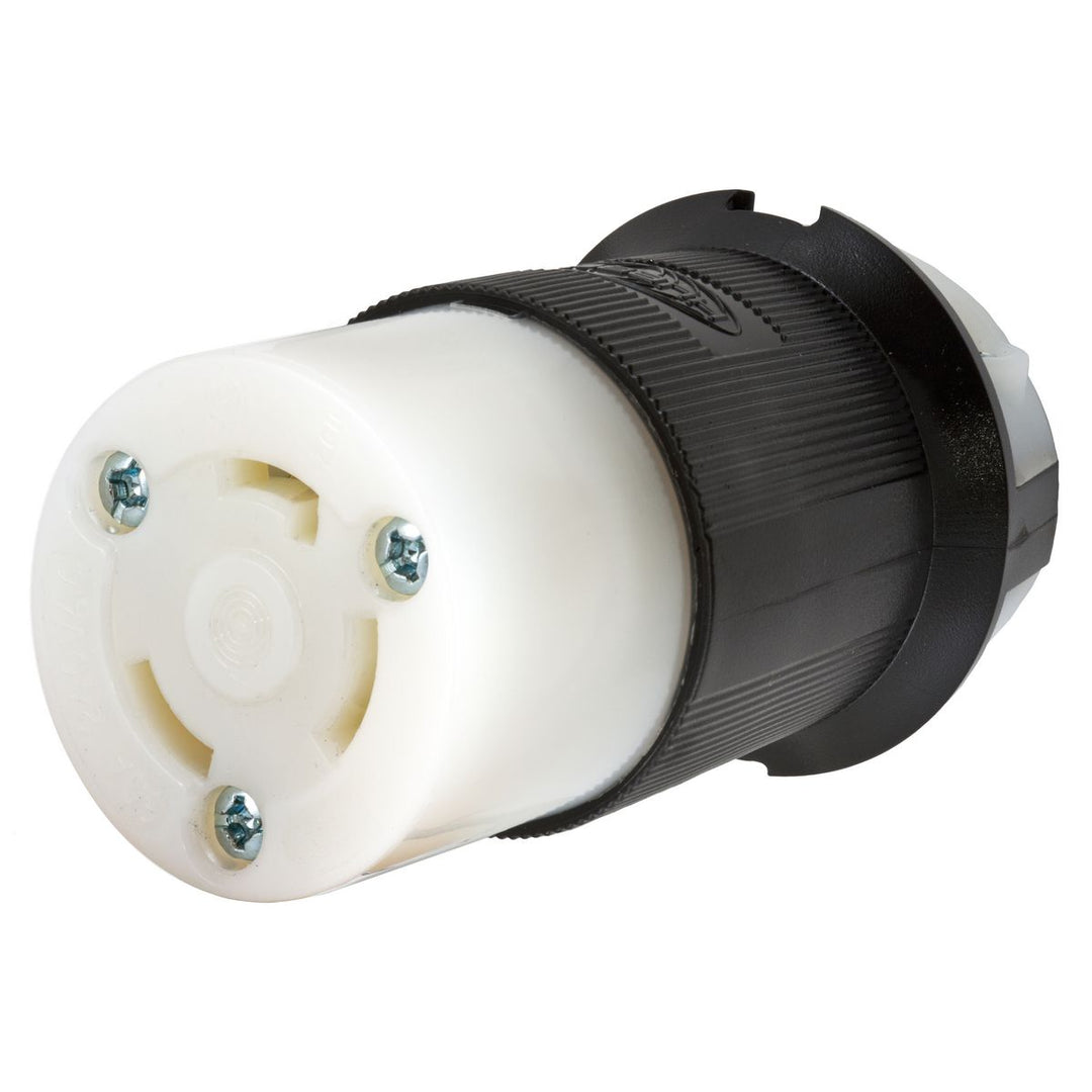 LKG CONN, 30A 240V L-N, L25-30R, B/W
