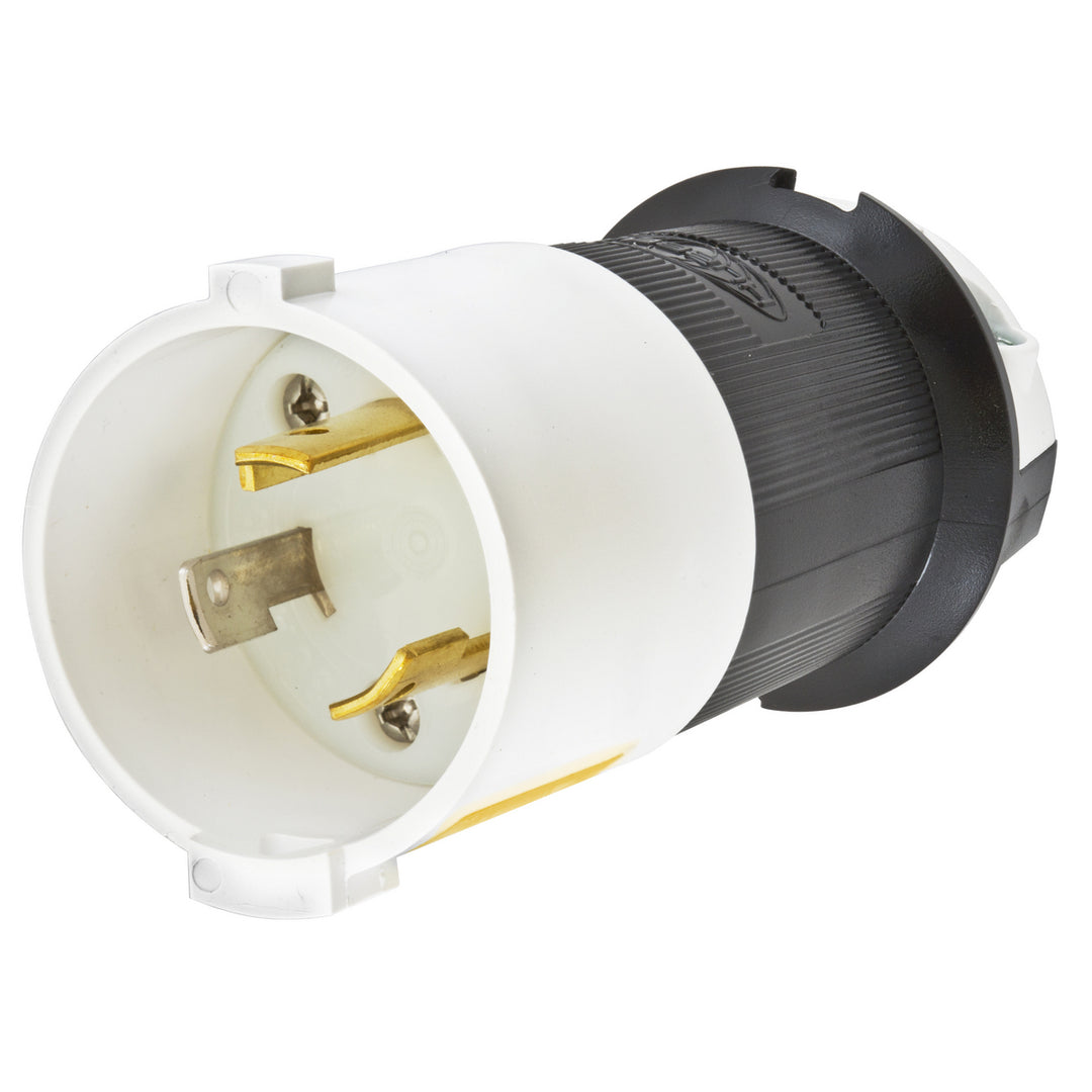 LKG S/SHRD PLUG, 30A 125V, L5-30P, B/W