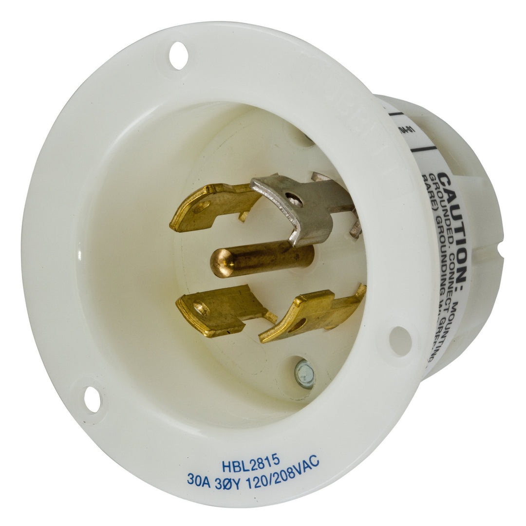 LKG FLG-INLT, 30A 120/208V,L21-30P,WH