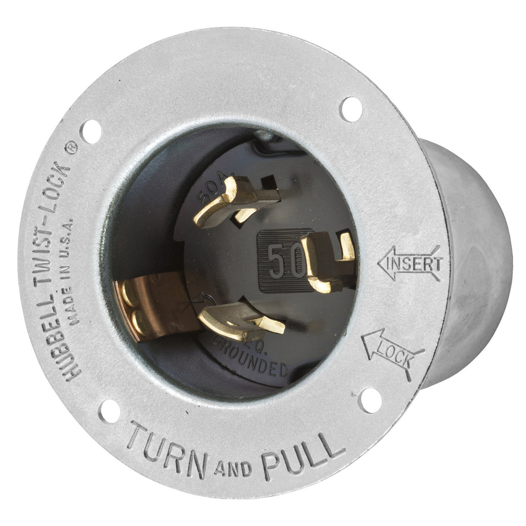 LKG FLG INLT, 50A 250VDC/600VAC, 3P4W