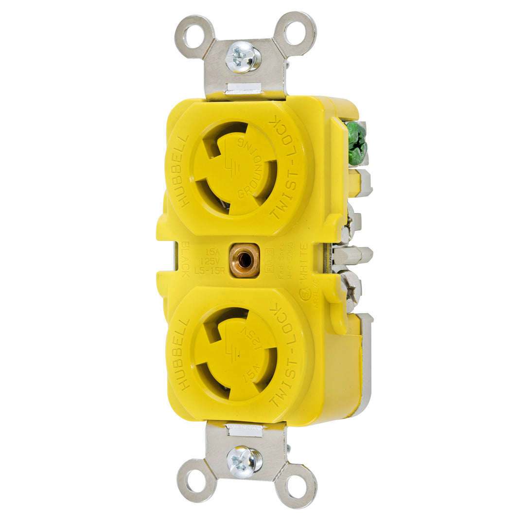 LKG DUP RCPT, CM, 15A 125V  L5-15R