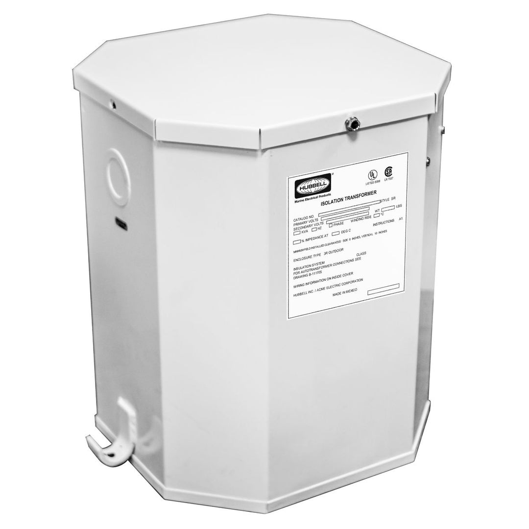 MARINE TRANSFORMER 50A, 60Hz, WHITE