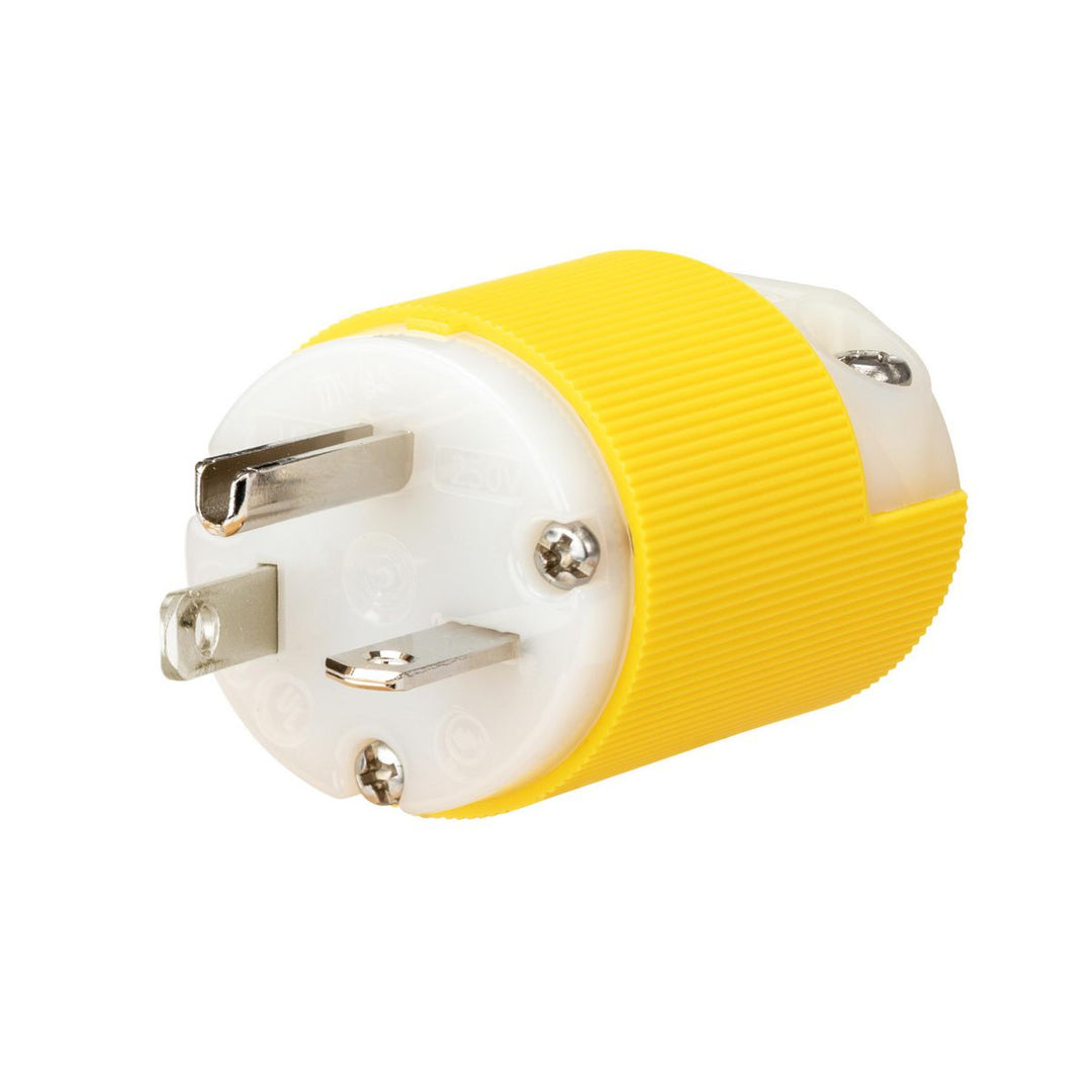 MARINE PLG, 20A 250V, 6-20P SPRG TRM, YL