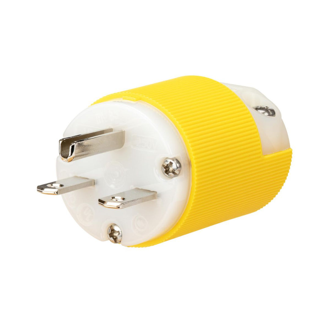 MARINE PLG, 15A 250V, 6-15P SPRG TRM, YL