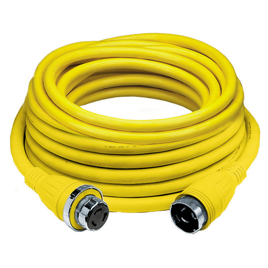 MARINE CABLE, 25', 50A,125V, YL