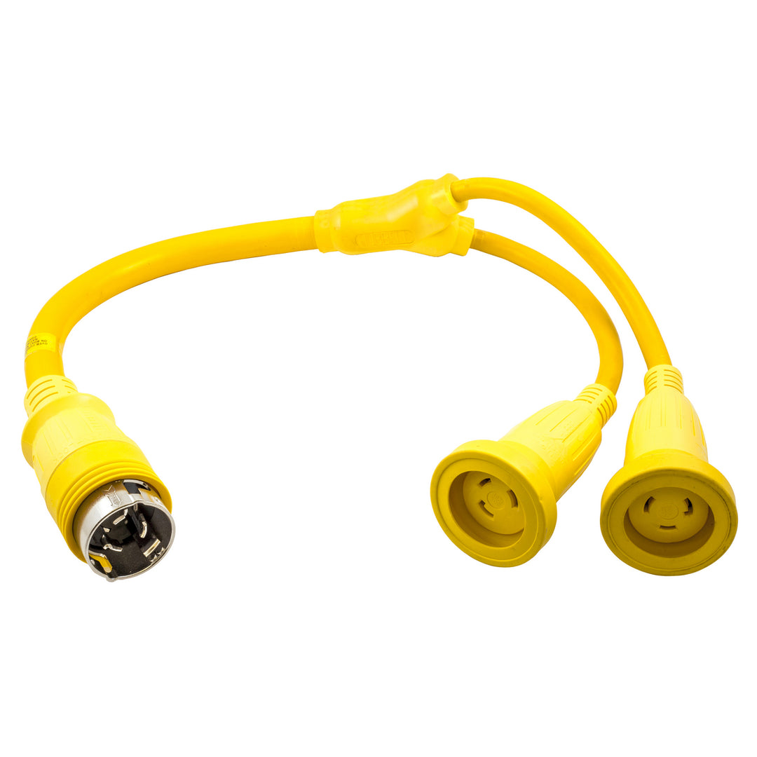 MARINE ADAPTER, MOLDED Y, 30A to 50A