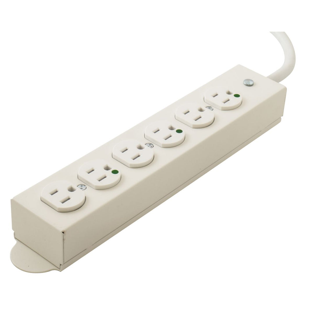 15A RPT 6 OUTLET 15' CORD WHITE