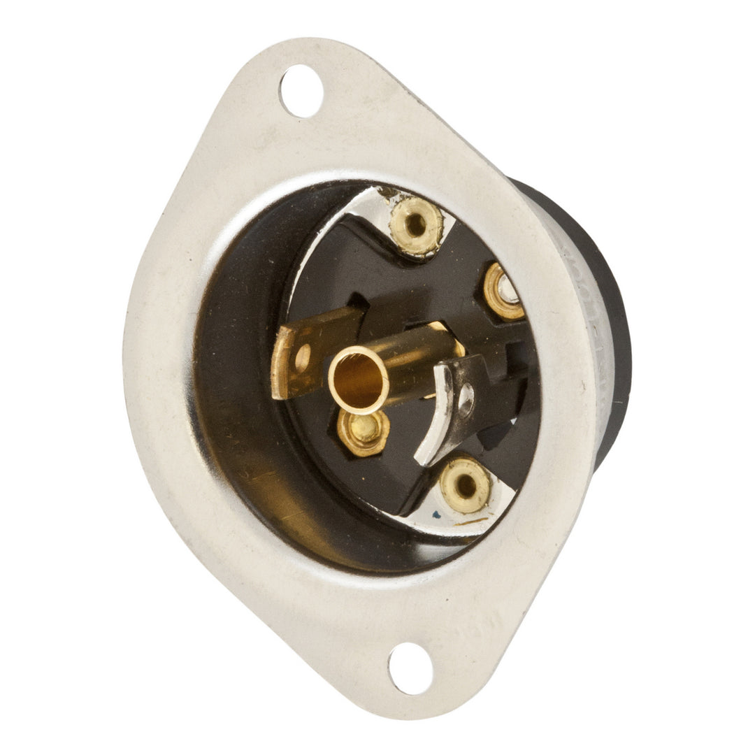 LKG FLG INLET, MIDGET 15A 125V, ML-2P