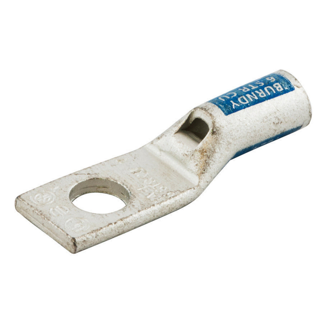 LUG, CU,1 HOLE,2AWG,45DEG.250"HS, (MS90)