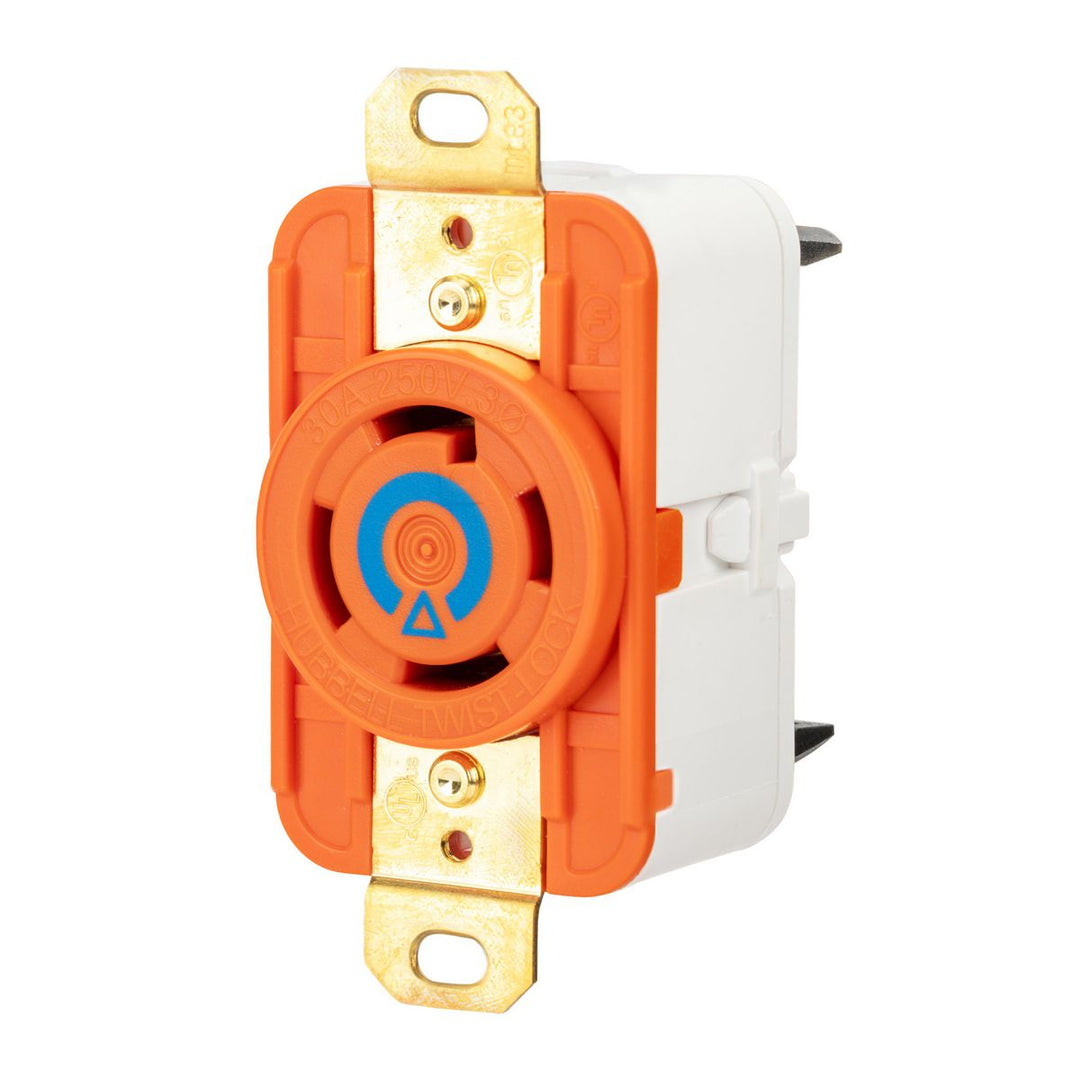 LKG RCPT, IG 30A 3P 250V, L15-30R, OR ST