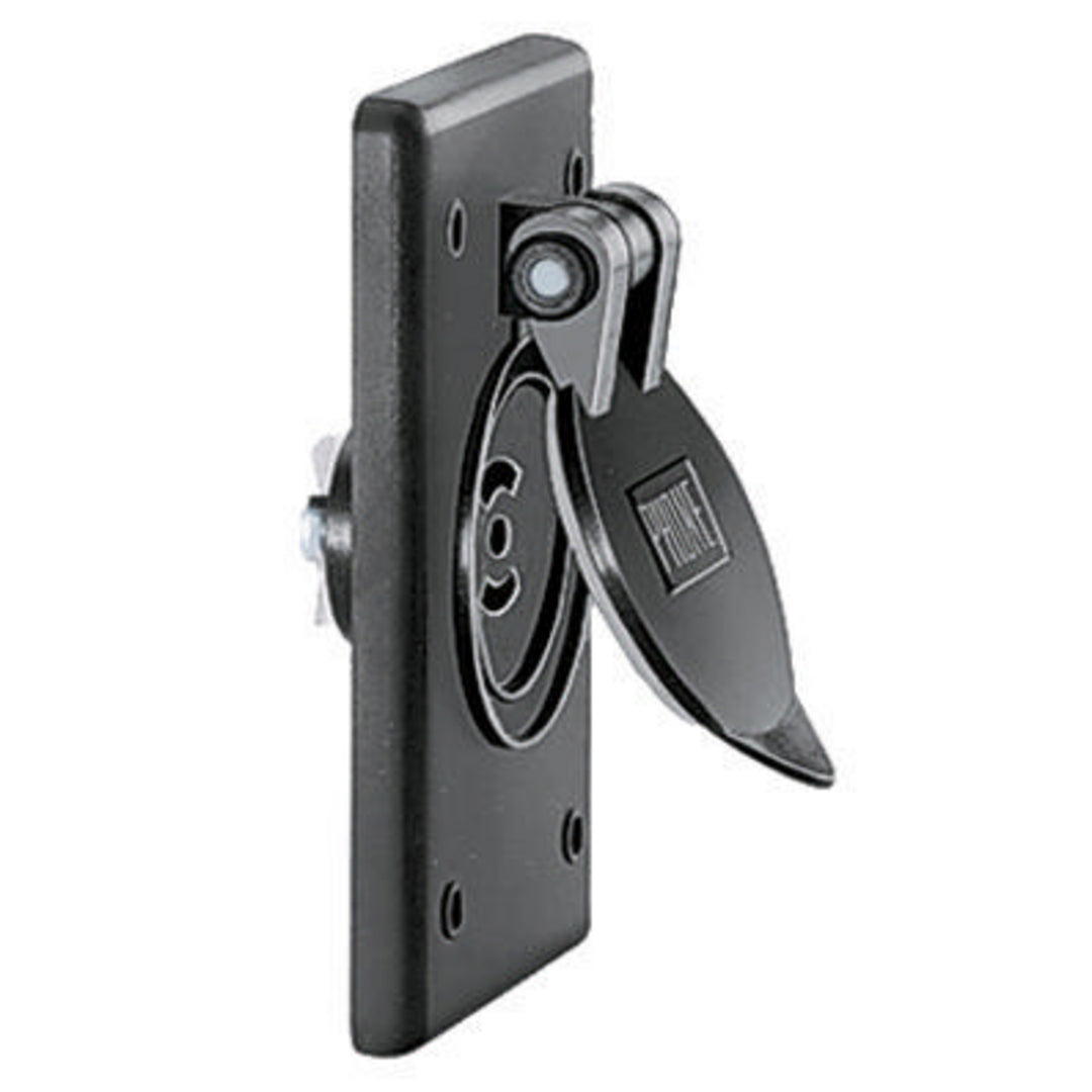 MARINE TELE OUTLET, BK, WITH COVER