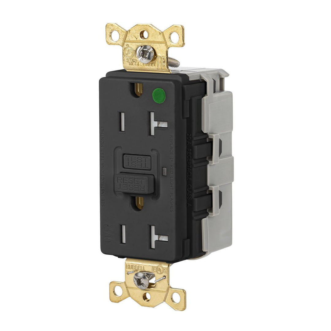 20A 125VAC COM HG TRWR SNAP GFR BLACK