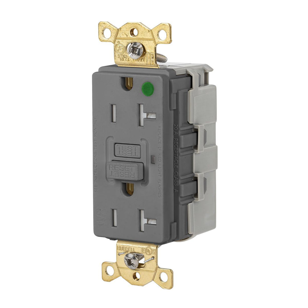 20A 125VAC COM HG TRWR SNAP GFR GRAY