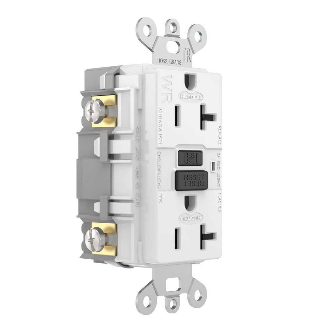 20A 125VAC INDUSTRIAL TRWR GFR WHITE