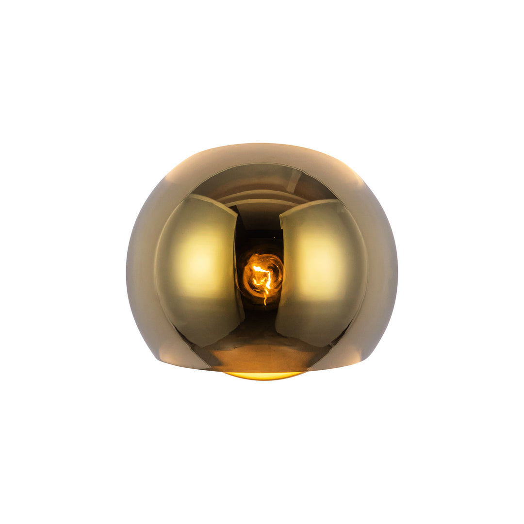 Willow 6-in Brushed Gold/Copper Glass 1 Light Wall/Vanity