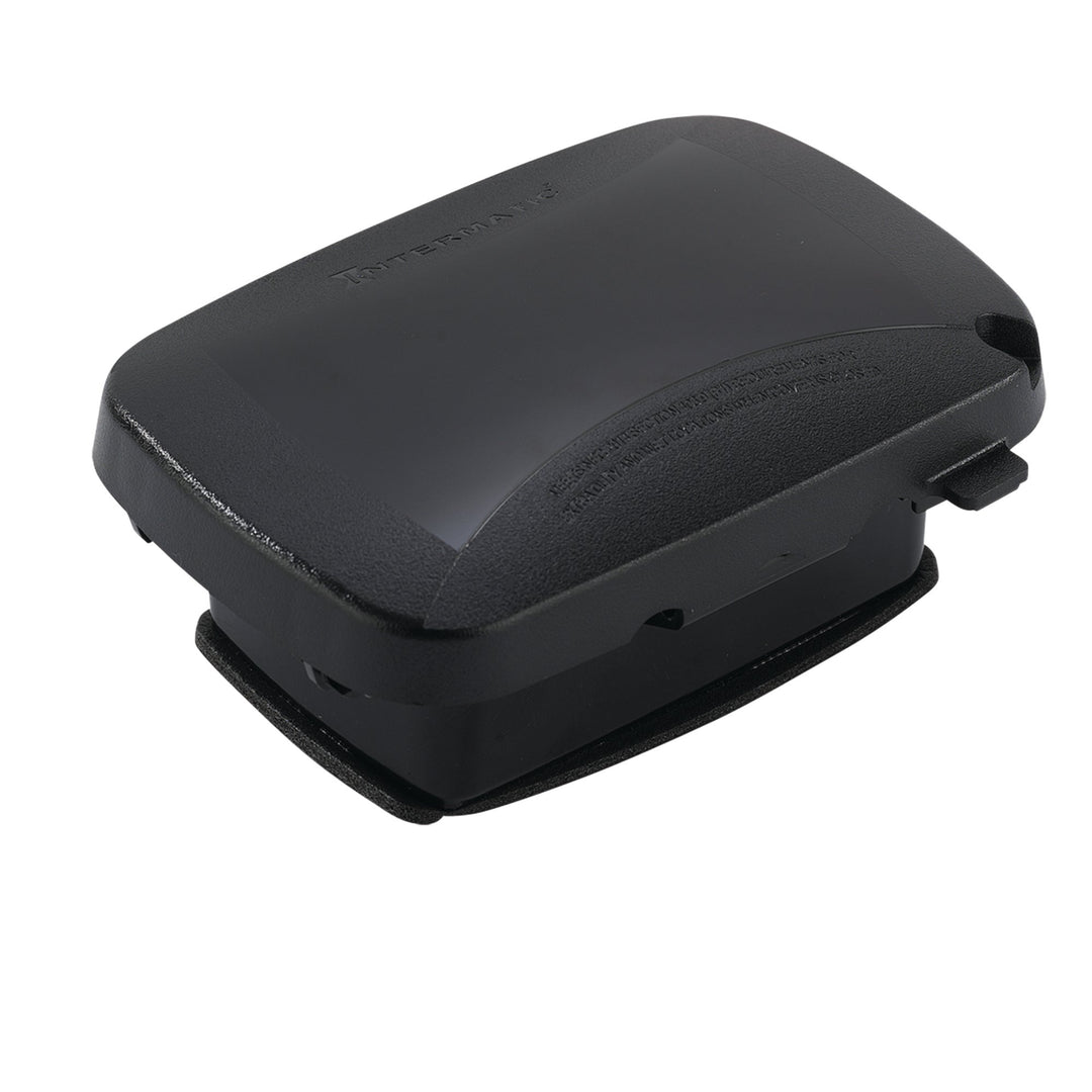 Extra-Duty Plastic In-Use Weatherproof Cover, Single-Gang, Vrt/Hrz, 2.25" Black